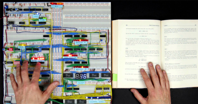 Geek Builds 8-Bit Computer From Scratch And Describes How Every Part Works