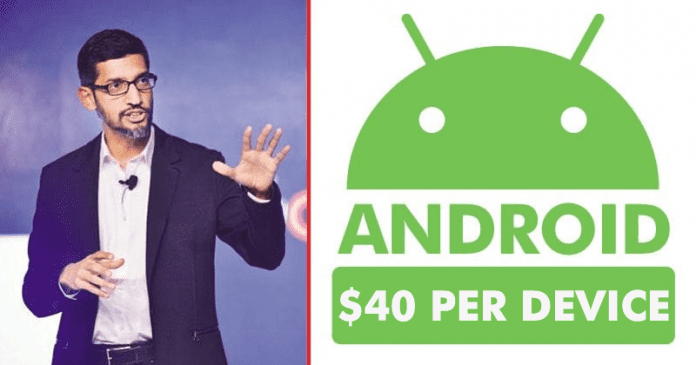 Google To Charge $40 Per Device For Android Google To Charge $40 Per Device For Android