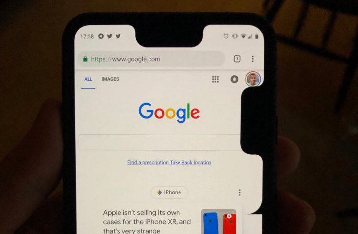 Pixel 3 XL Bug Adds a Second Notch to the Side of the Screen