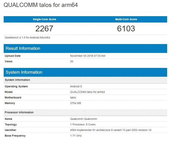 Unknown Smartphone Running a Snapdragon 675 Spotted on Geekbench Unknown Smartphone Running a Snapdragon 675 Spotted on Geekbench