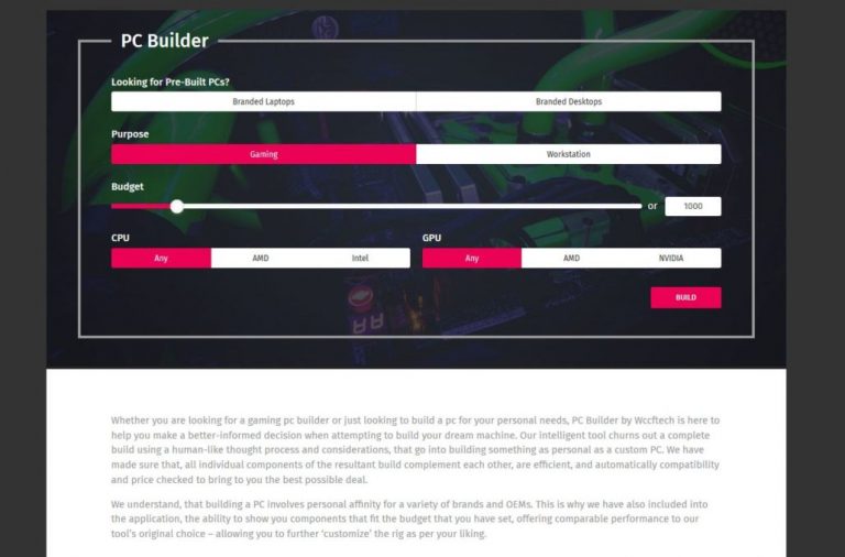Introducing the PC Builder 2.0 With Branded Laptops, Desktops, Intel 9th Generation and RTX Support Introducing the PC Builder 2.0 With Branded Laptops, Desktops, Intel 9th Generation and RTX Support