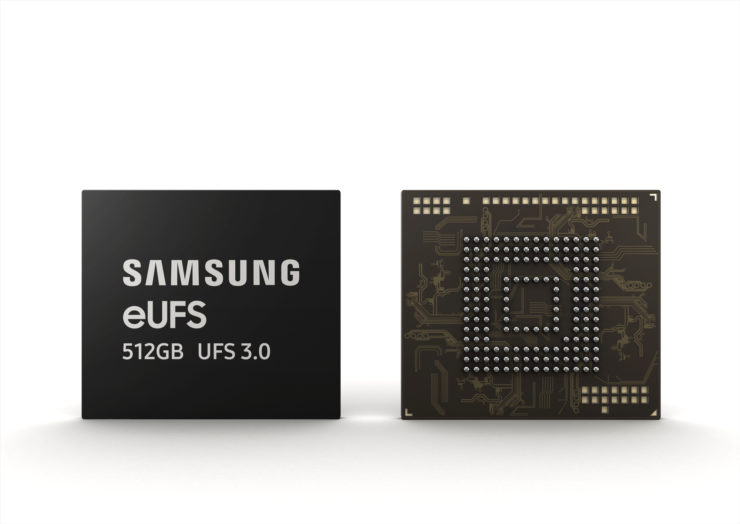 Samsung Commences ‘Industry’s First’ 512GB eUFS 3.0 Flash Memory Production With 20x Faster Speeds Than an Average Storage Card Samsung Commences ‘Industry’s First’ 512GB eUFS 3.0 Flash Memory Production With 20x Faster Speeds Than an Average Storage Card