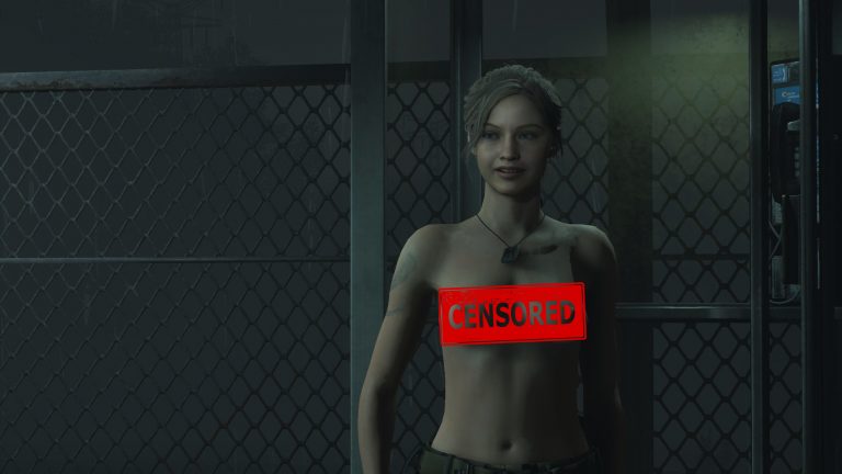 Claire Goes Topless in the First Resident Evil 2 Nude Mod Claire Goes Topless in the First Resident Evil 2 Nude Mod