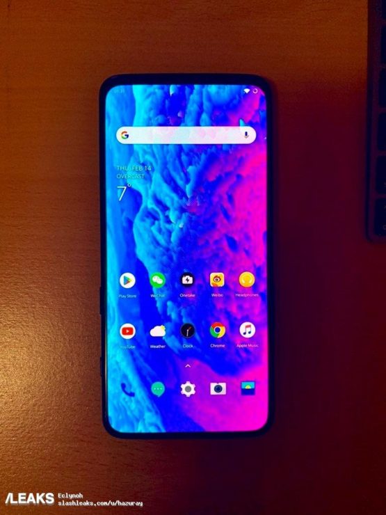 OnePlus 7 Allegedly Appears in a Sketchy Image Leak; No Visible Notch Spotted OnePlus 7 Allegedly Appears in a Sketchy Image Leak; No Visible Notch Spotted