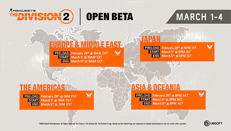 The Division 2 Open Beta Contents Revealed, New Mission and PvP Map Available
