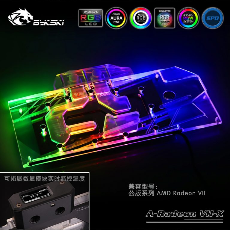 BYKSKI A-Radeon VII-X Waterblock For AMD Radeon VII Graphics Card Released – Full Coverage Liquid Goodness With Wide RGB Support BYKSKI A-Radeon VII-X Waterblock For AMD Radeon VII Graphics Card Released – Full Coverage Liquid Goodness With Wide RGB Support