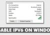 How To Disable IPv6 On Windows 10