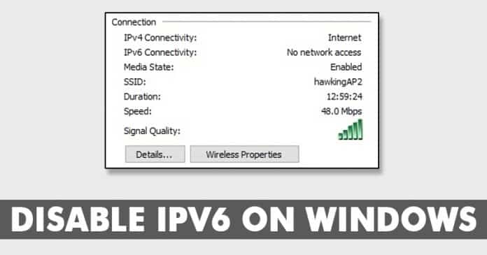 How To Disable IPv6 On Windows 10 How To Disable IPv6 On Windows 10