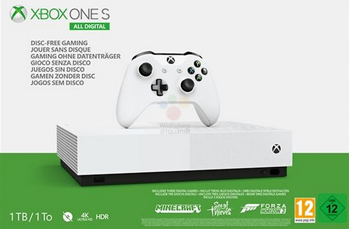 Xbox One S All-Digital Reveal Likely Coming Tomorrow, May Cost More Than You’re Expecting Xbox One S All-Digital Reveal Likely Coming Tomorrow, May Cost More Than You’re Expecting