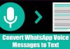 How to Convert WhatsApp Voice Messages to Text