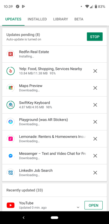 Play Store Testing Simultaneous Downloads and More Play Store Testing Simultaneous Downloads and More