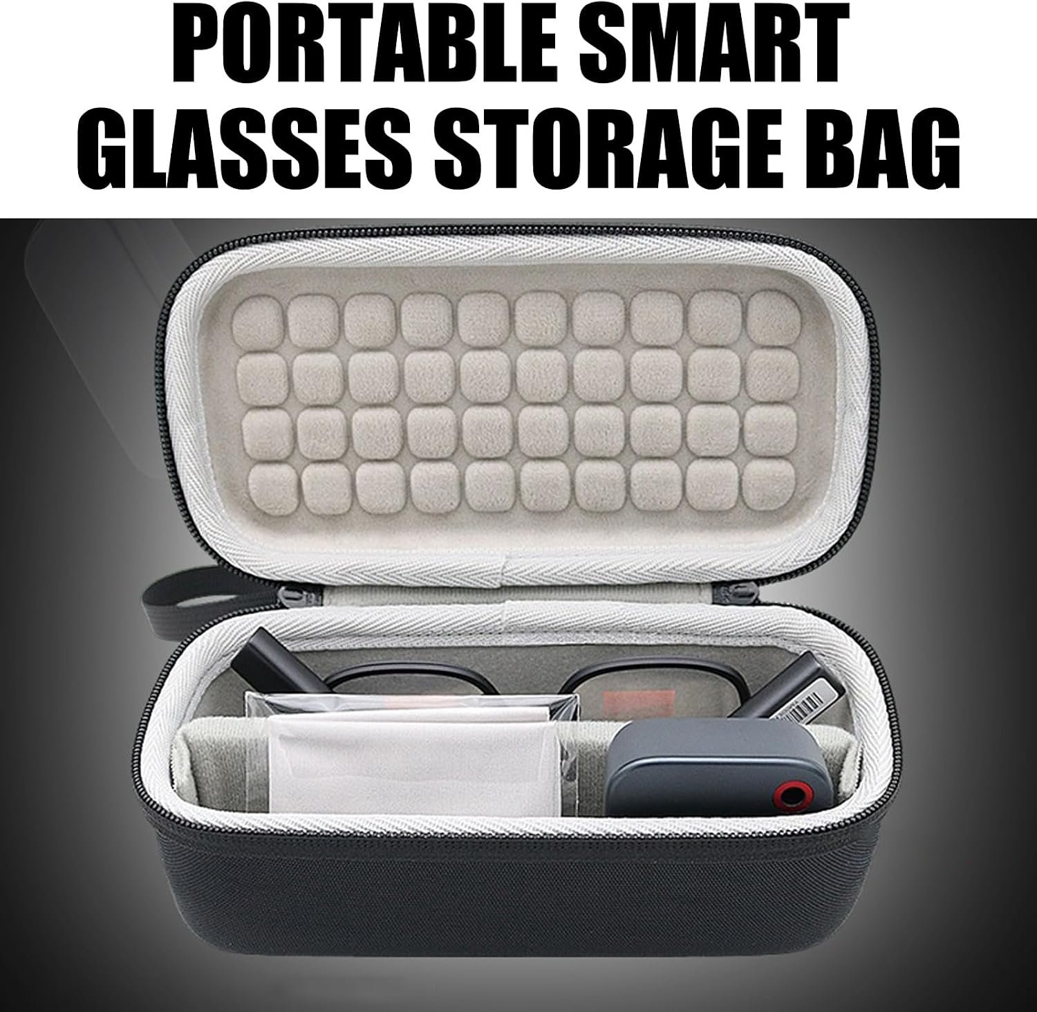Carrying Case Lightweight Protective Holder for INMO GO3 Glasses Storage Bag Design for Easy Carry and Secure Storage Lightweight Technology Accessory Case